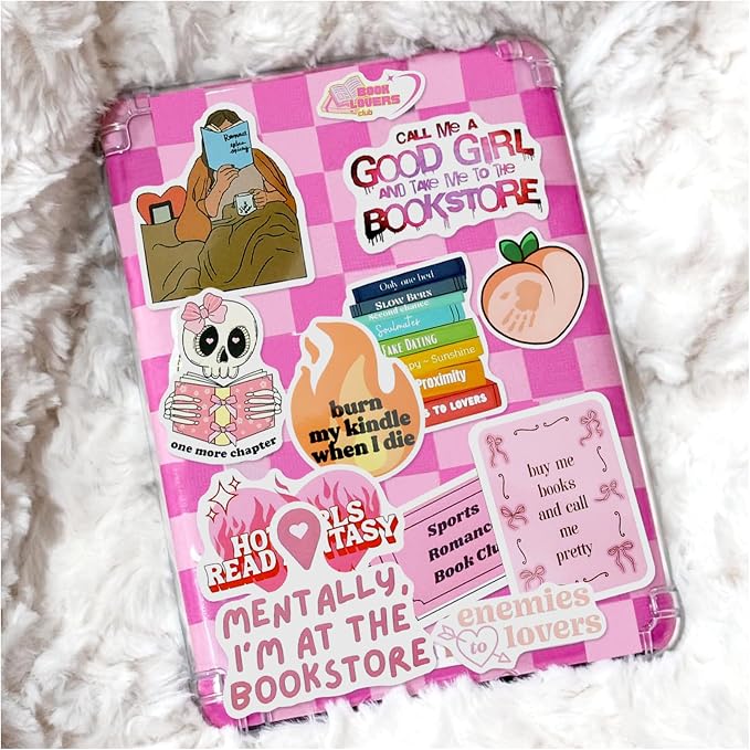 EOAOD 200 Book Stickers for Kindle, Smutty Bookish Stickers for Adults | Waterproof Vinyl for Laptops, Water Bottles, Journals and E-Readers, Made for Romance Fans, Book Lovers and BookTok Gifts