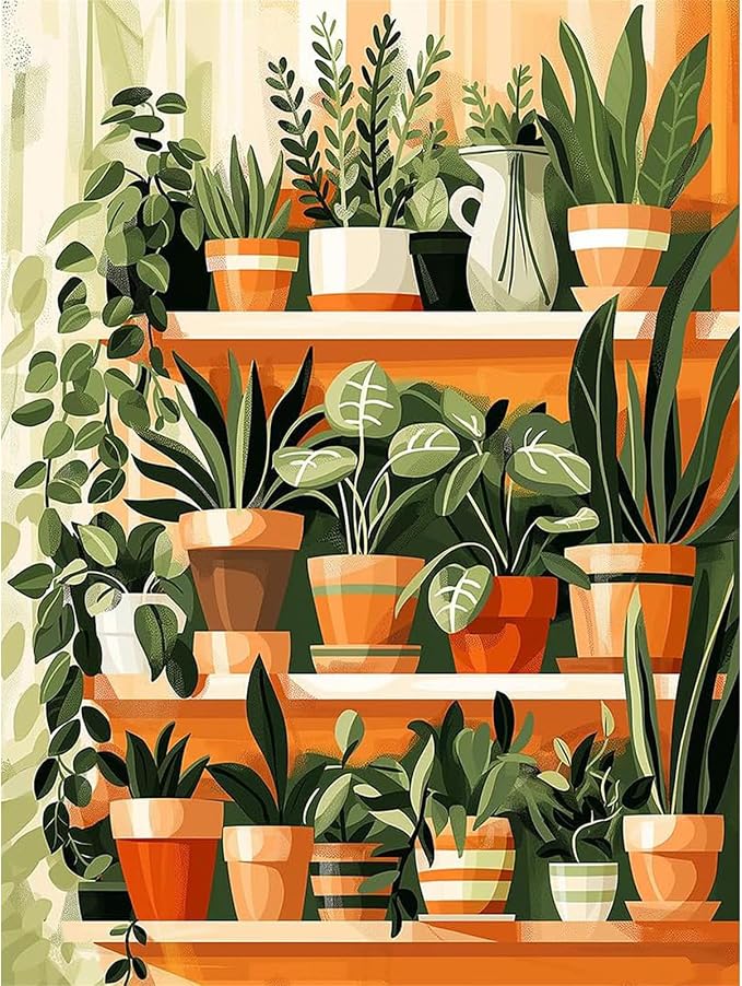 Plant Diamond Painting Kits for Adults - Potted Diamond Art Kits for Adults