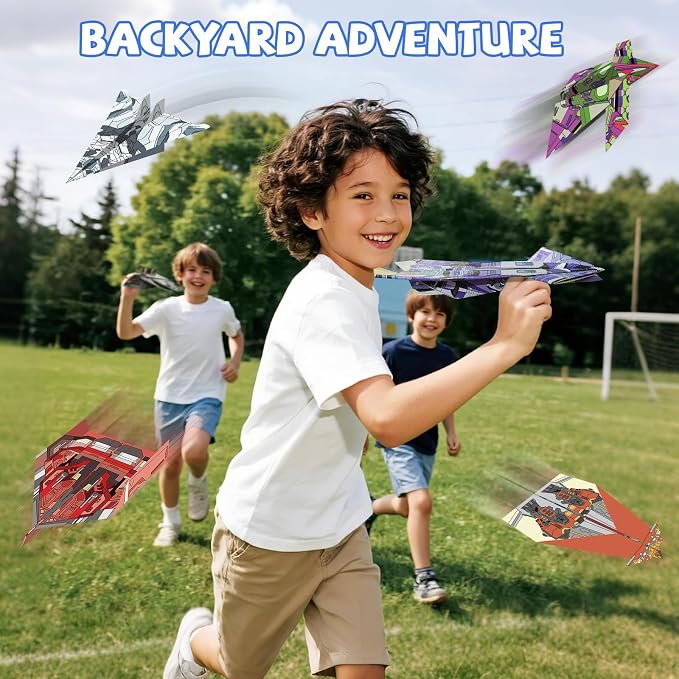 Elfew Paper Airplane Kit for Kids Ages 6-8 8-12, Kids Craft Activity Kit
