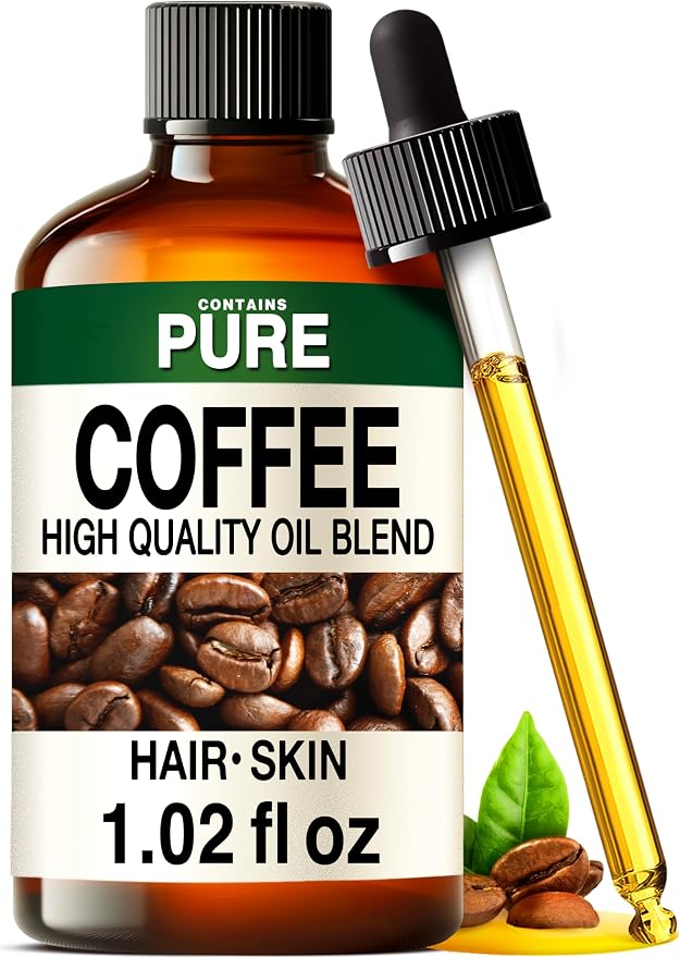 Kukka 100% Pure Coffee Essential Oil for Skin, Diffuser, 1.02 Fl Oz | Undiluted Coffee Oil for Energizing Diffuser Blends, Scalp & Skin Care, Massage & DIY Soap Making