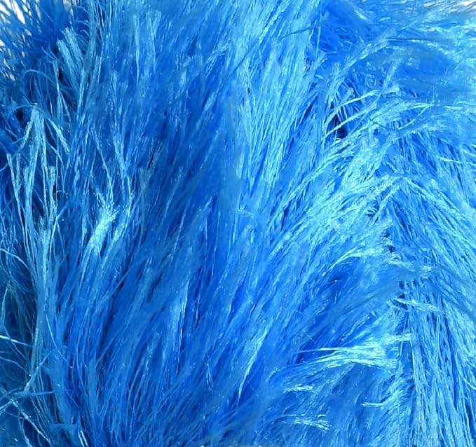 Eyelash Fun Fur Yarn Premium 100% Polyester 164 Yds (150 Mt), 3.53 Oz (100 Gr) Colorful Crochet Yarn Dıy Hand Knitting. (Turquoise, 1 Skein)