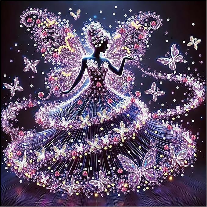 Woman Diamond Art Kits for Adults Special Shape Diamond Painting