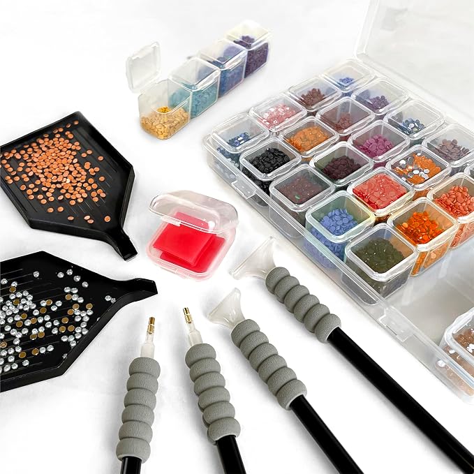 ArtSkills Diamond Painting Kit Framed Canvas Diamond Art - Beach