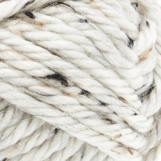 Lion Brand Yarn Hometown Yarn, Super-Bulky Yarn for Knitting, Crocheting, and Crafting, 1 Pack, Aspen Tweed | Super Bulky Acrylic Fiber for Warm Crochet Blankets, Knit Winter Hats, Chunky Cardigans, Soft Scarves, Weaving
