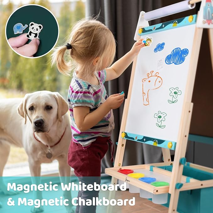 Joyooss Art Easel for Kids Easel for Toddler with Paper roll