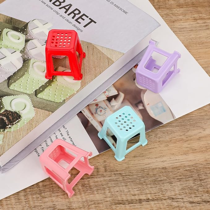 12 Pcs Canvas Stands for Mini Canvas Feet Risers - Fluid & Acrylic Pouring Paint Supplies - Solid Color Plastic Paint Pouring Tools