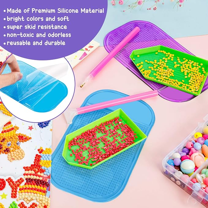 6 Pieces Anti-Slip Sticky Mat for Diamond Art Painting