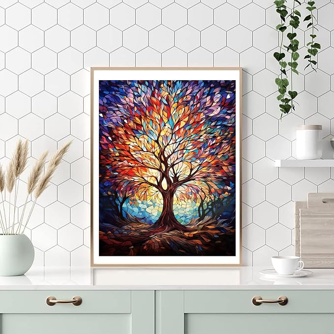 HITO Tree of Life Paint by Numbers Kit for Adults 16x20 Inch Frameless | Tree of Life Paint by Number for Adults, Paint by Numbers for Adults Beginner for Gift Home Wall Decor