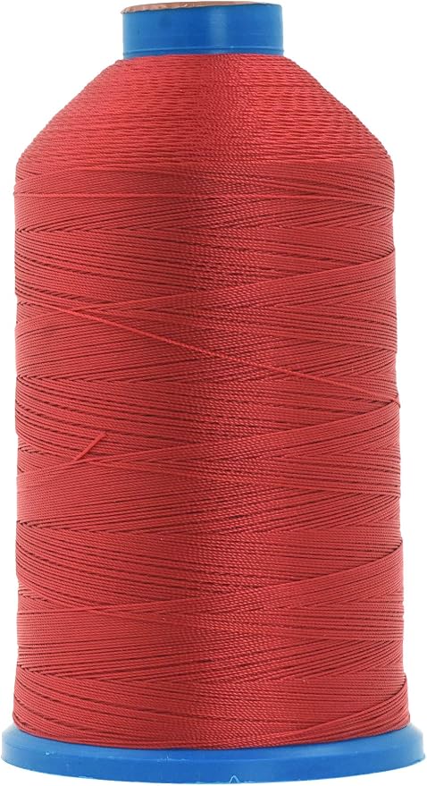 Mandala Crafts Size 277 840D T270 Red Bonded Nylon Thread, 800 YDs
