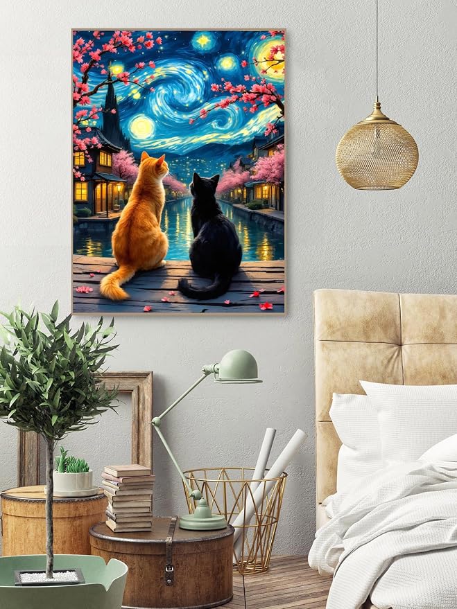 askkqtx Starry Sky Diamond Art Kits for Adults 12x16 Inch