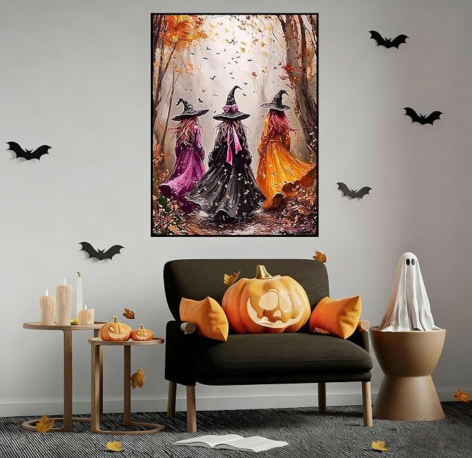 Lophomie Diamond Art Kits for Adults, 5D Halloween Diamond Painting Kits