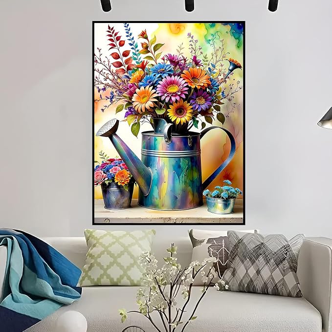 ijbnhd Flowers Diamond Art Kits for Adults 12x16 inch