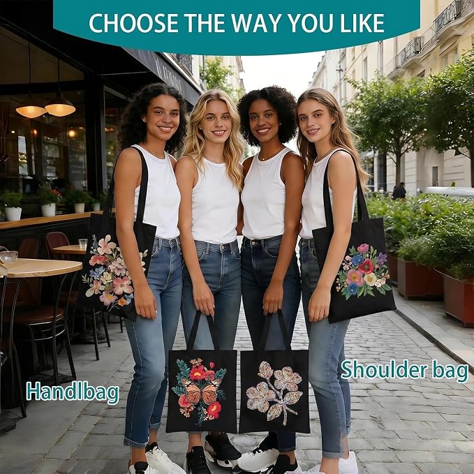 60-Pack Sublimation Blanks Tote Bags, Black Canvas Bags for DIY Gifts | Reusable grocery shopping totes, heat transfer & HTV ready, personalized gifts for women, men, advertising, Party Shopping