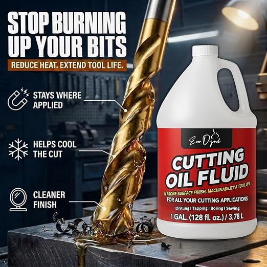 Evo Dyne Cutting Fluid 1 Gallon Metal Cutting Oil Made in USA