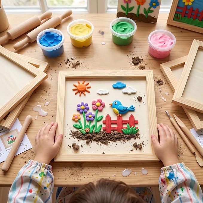 Kathfly 12 Pcs 12 x 12 Inch Wood Panels for Painting,Unfinished Boards