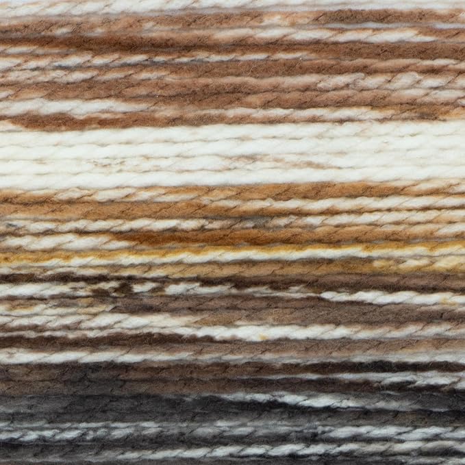 Lion Brand Yarn Mandala Impressions, Multicolor Yarn for Knitting, Crochet and Crafting, Sandalwood, 1 Pack