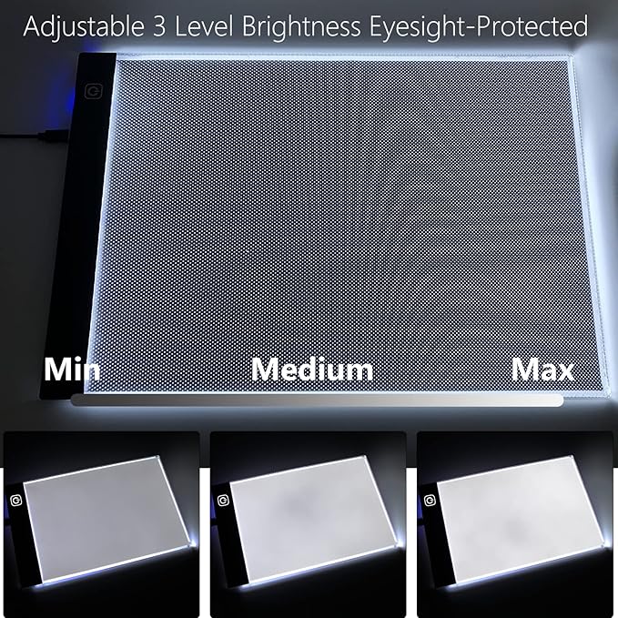 A4 Light Pad for Diamond Painting, Diamond Art Light Board, USB Powered