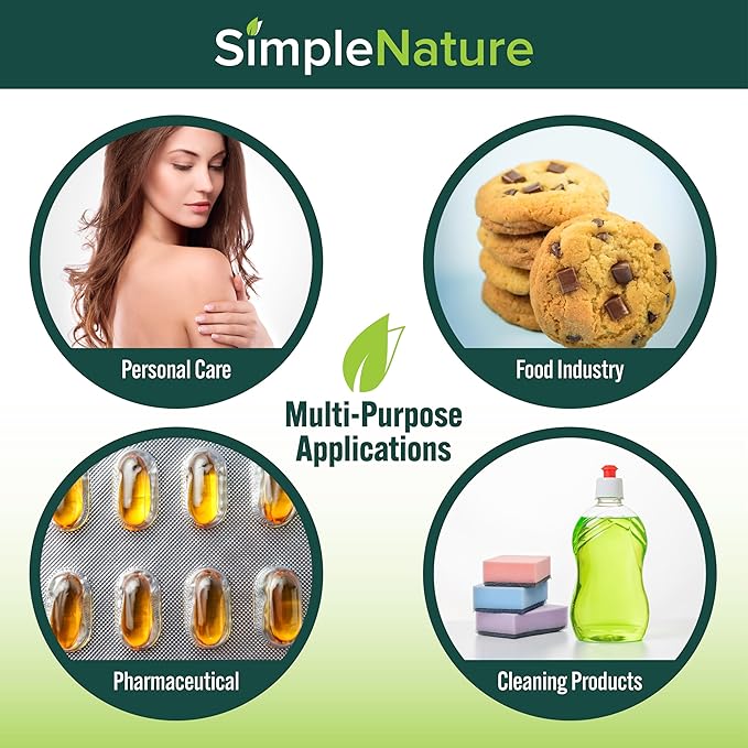 SimpleNature 100% Pure Vegetable Glycerin - 5 Gallon with Easy-Pour Spout - Natural Pure Food/Cosmetic Grade for Skincare, Haircare, Cosmetics, Soapmaking, Crafts - Softening & Moisturizing Humectant