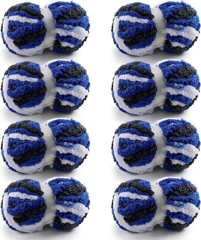 Chunky Yarn for Hand Knitting, Ombre Chunky Chenille Yarn for Crocheting