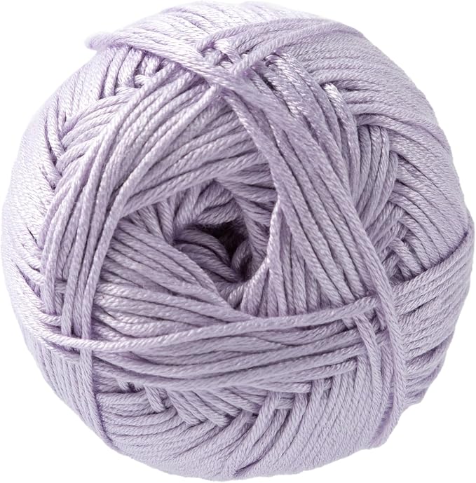 Loops & Threads Silky Soft Yarn - Yarn for Knitting, Crochet, Weaving, and Arts & Crafts - Purple, Bamboo, 3.5 oz