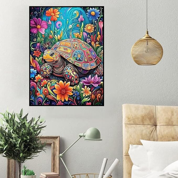 HHMATITS Sea Turtle Diamond Art Kits for Adults 12x16inch