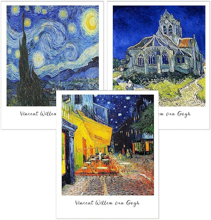 3 Pack Van Gogh Diamond Art Kits for Adults Diamond Painting Kit Beginner