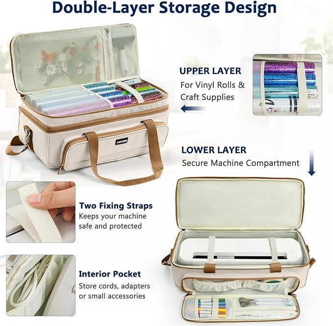 Double-Layer Carrying Case for Cricut Explore 5 & Accessories and Suppliers