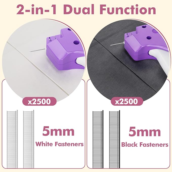 Stitch Gun for Clothes, Tagging Gun, Quick Clothing Fixer, Violet