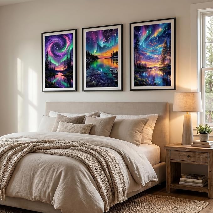 Mosaflare 6 Pack 5D Landscape Scenery Diamond Painting Kits 12x16 Inch