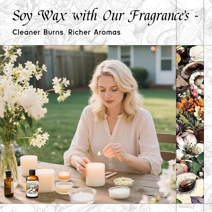 HIQILI Tidal Joy Fragrance Oil for Diffuser,Candle,Soap,Perfume Making