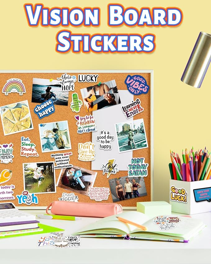 300 PCS Inspirational Stickers for Adults, Motivational Scrapbook Supplies