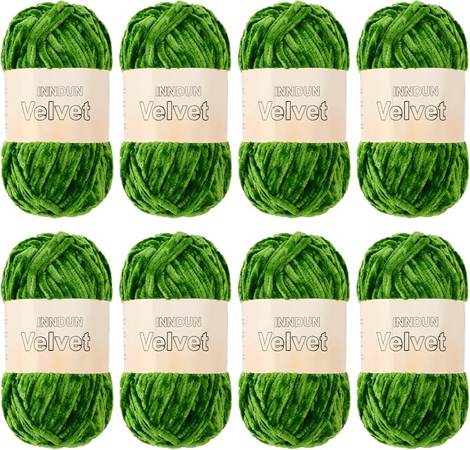 Soft Velvet Chenille Yarn for Crocheting, Super Bulky Yarn for Blankets