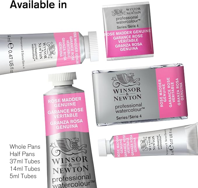 Winsor & Newton Professional Watercolor Paint Set, Tube Travel Tin | 12 x 5ml Tubes, Unrivalled Transparency, Single Pigment Vibrant Colors, Archival Permanence, Heritage Brand, Finest Pigments