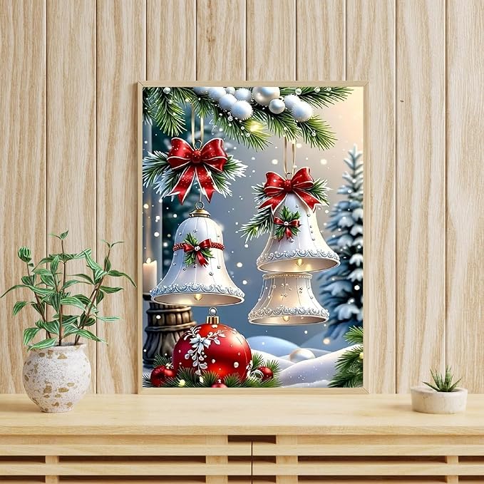 Christmas Bell Diamond Art Kits for Adults Diamond Painting Kit for Adults