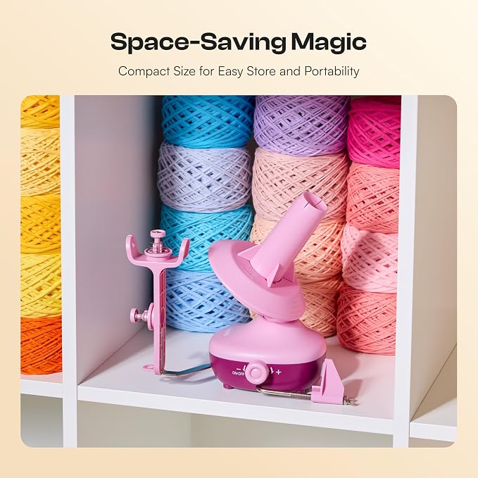 Caydo Electric Yarn Winder, Effortless Yarn Organizer for Crochet Lovers
