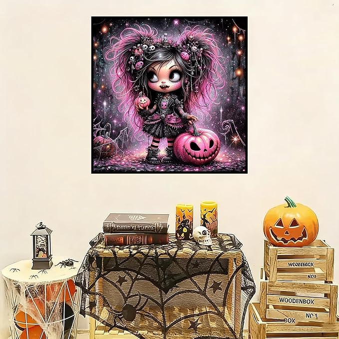Lophomie Diamond Art Kits for Adults, 5D Halloween Diamond Painting Kits