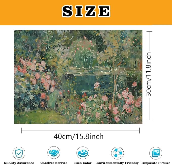 WUDWL Flower Paint by Numbers Kit for Adults,Color By Numbers for Adults | Scenery and Flower Decor Painting by Number On Canvas, Paint Number Artist Funny Without Frame DIY, Home Wall Decor, 12x16in