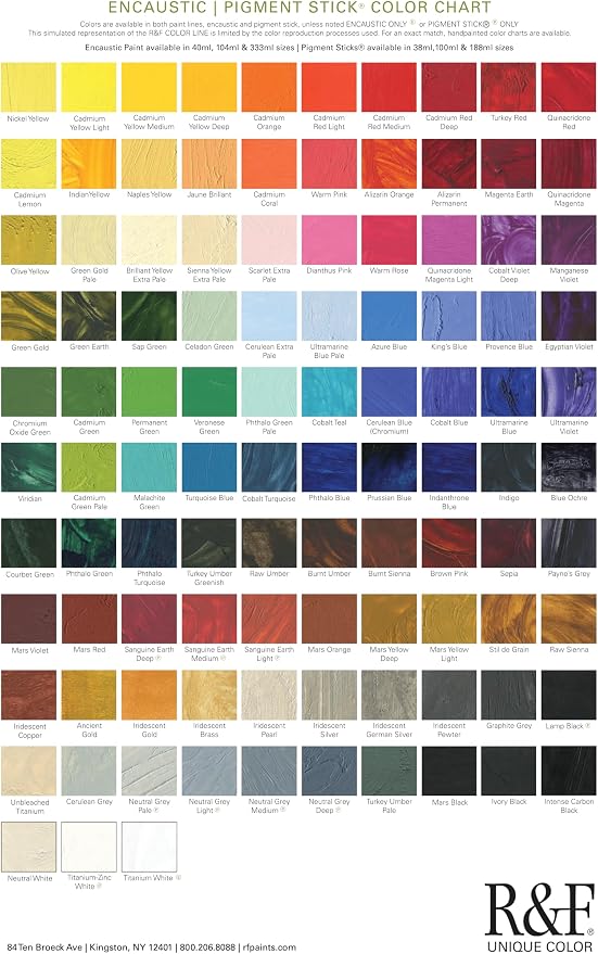 R&F Handmade Paints - Professional Oil Pigment Stick, Green Gold, 100 ml