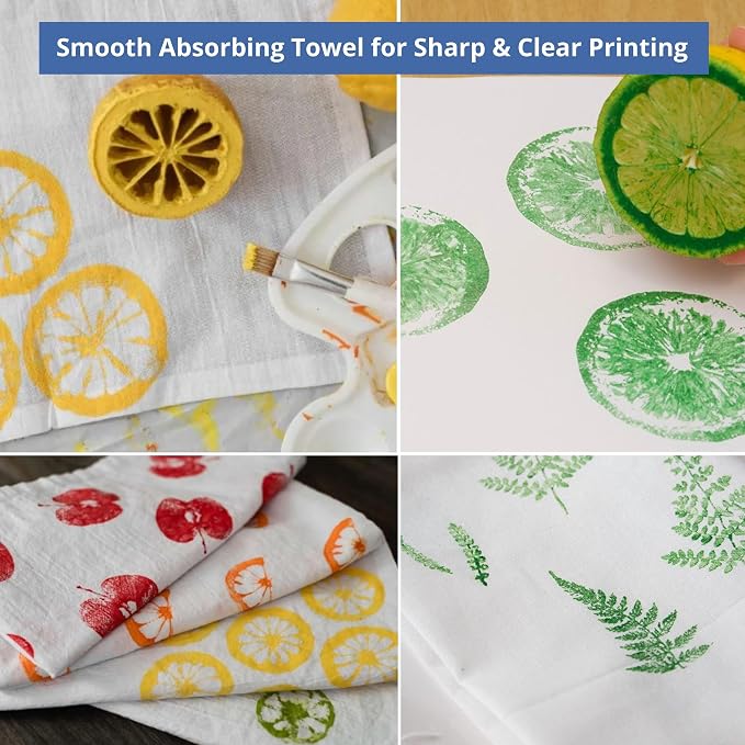 Flour Sack Towels - 100% Cotton Tea Towels for Crafts, Dish Towels for Kitchen, Embroidery, Cleaning, Baking (Pack of 6) - 18"x 28" | Tea Towels for Baking sourdough | Tortilla Towel
