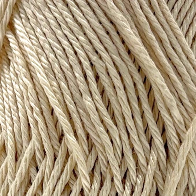 S Sensy Calinia-Mercerized Giza Cotton #2 Fine Yarn 5 Pack Creamy 131 Yards