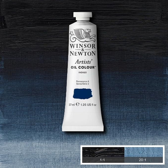 Winsor & Newton Artists' Oil Paint, 37ml Tube, Indigo