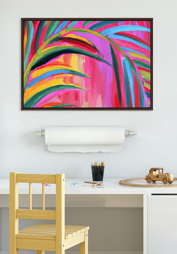 Kate and Laurel Sylvie Blank Framed Canvas Wall Art, 18x40, Premium Modern Empty Canvas for Paint-Your-Own Art, Gold Framing