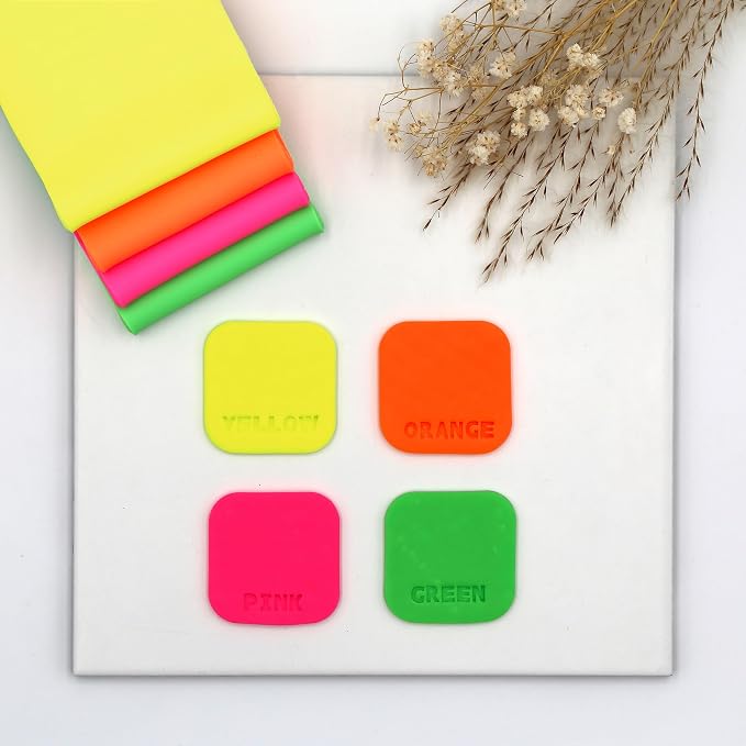 STAEDTLER FIMO Effect & Soft Oven-Bake Polymer Clay - Neon Collection: 12 x 25g Half Blocks - for Modeling, Jewelry, Sculpting, Adult Arts and Crafts Supplies & Hobbies