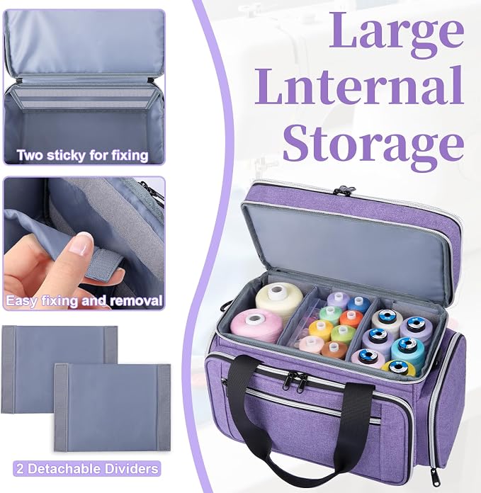 Anitor Sewing Supplies Organizer, Double Layer Sewing Storage Organizer