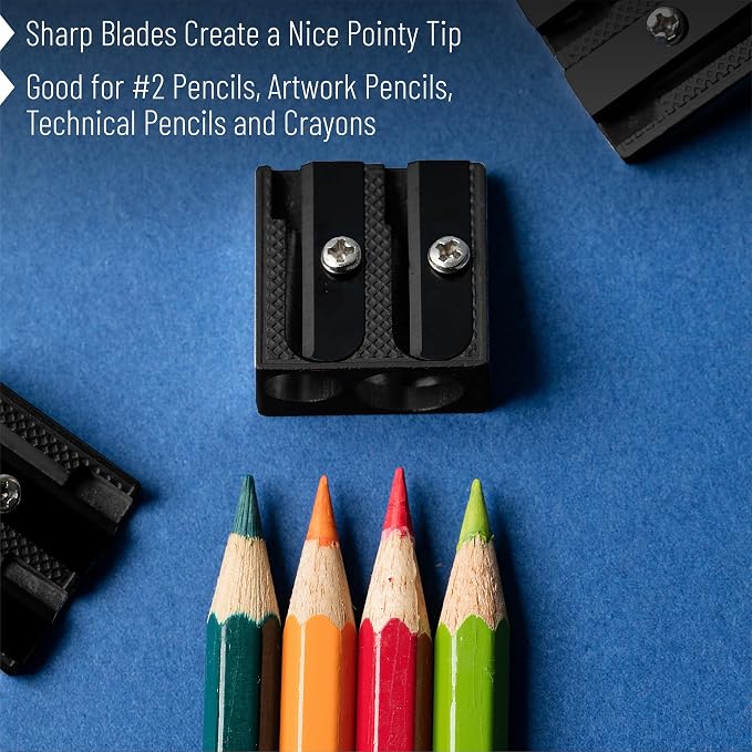 Mr. Pen- Handheld Metal Pencil Sharpener, 6 Pack