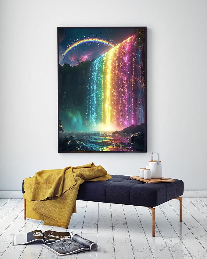 Waterfall Diamond Art Kits for Adults, 5D Diamond Painting Kits for Adults