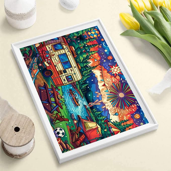 DOTSOPS 6 Pcs Landscape City Diamond Painting Kits Art Adults Painting Kits | Crafts DIY 5D Diamond Art Packs Kits,Full for Adults,Beginner Home Wall Decoration Gift 11.8 x 15.7 Inches
