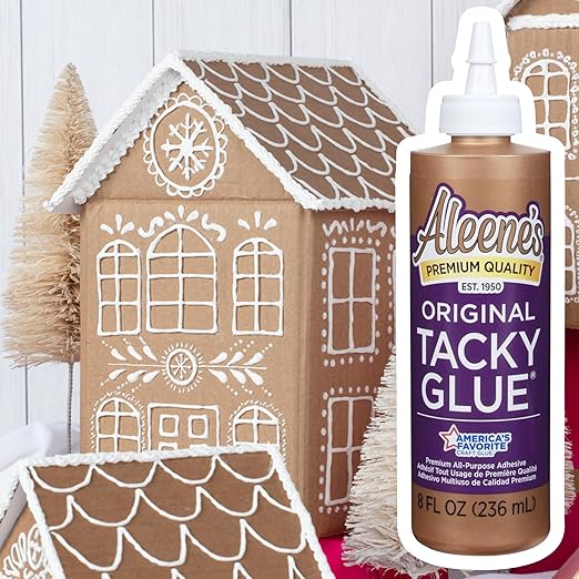 Aleene's Original Tacky Glue, All Purpose Adhesive, Perfect for Crafts and DIY Projects, Dries Fast and Clear, 8 fl oz 3-Pack
