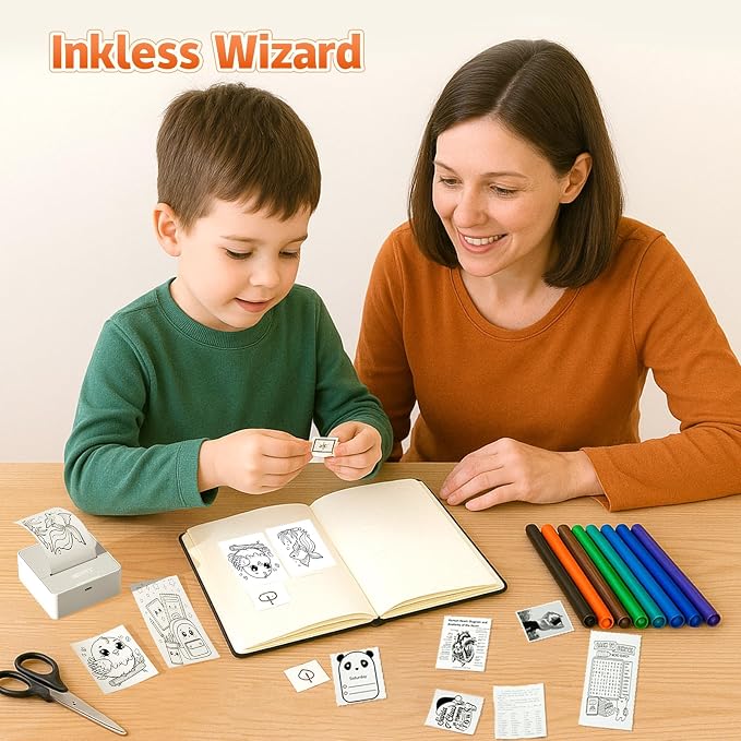 iDPRT Portable Sticker Maker Machine with 1 Roll Sticker Paper