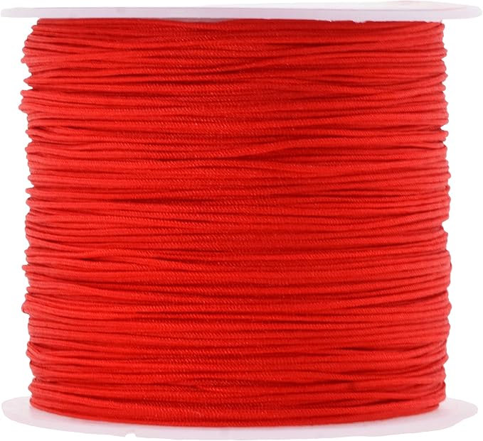 Mandala Crafts 0.5mm Assorted Rattail Nylon Satin Cord for Jewelry Making